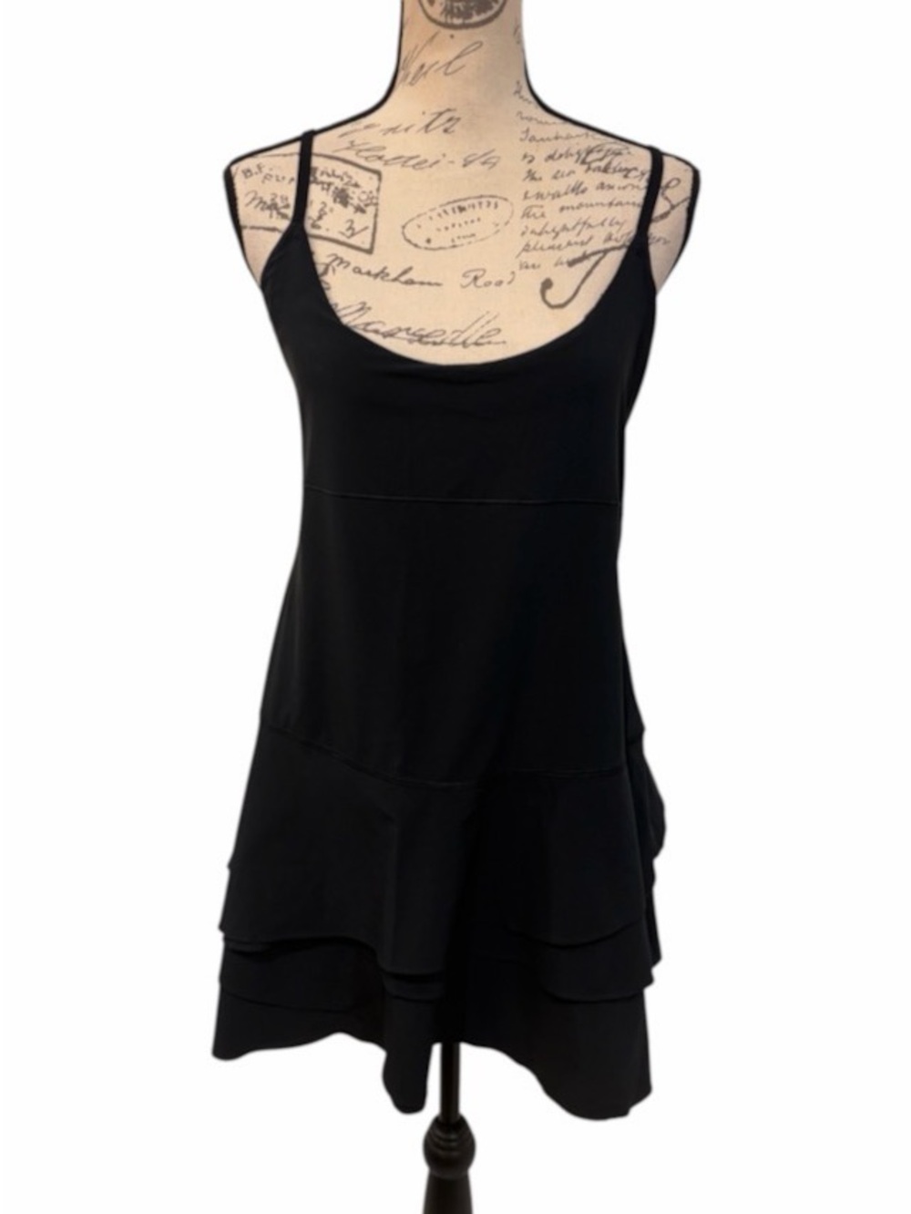 OFFLINE by Aerie Real Me Black Ruffle Tennis Dress Skort M